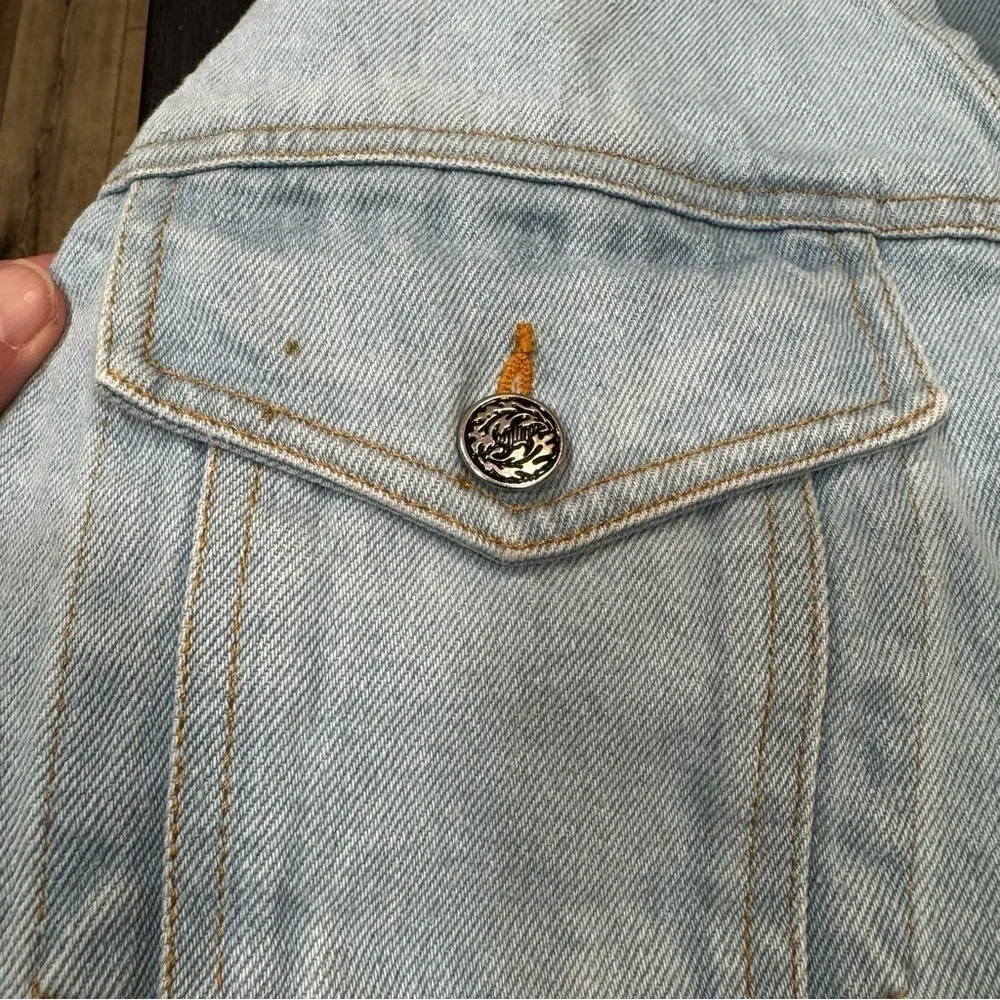 Vintage Workshop Authentic Collection cotton denim jean work jacket button up M.